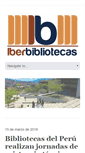 Mobile Screenshot of iberbibliotecas.org